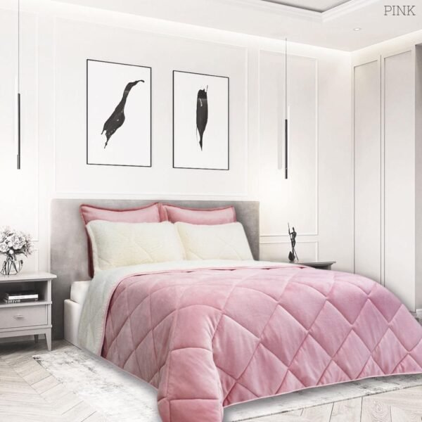 CUBRECAMA OVEJERO - PINK