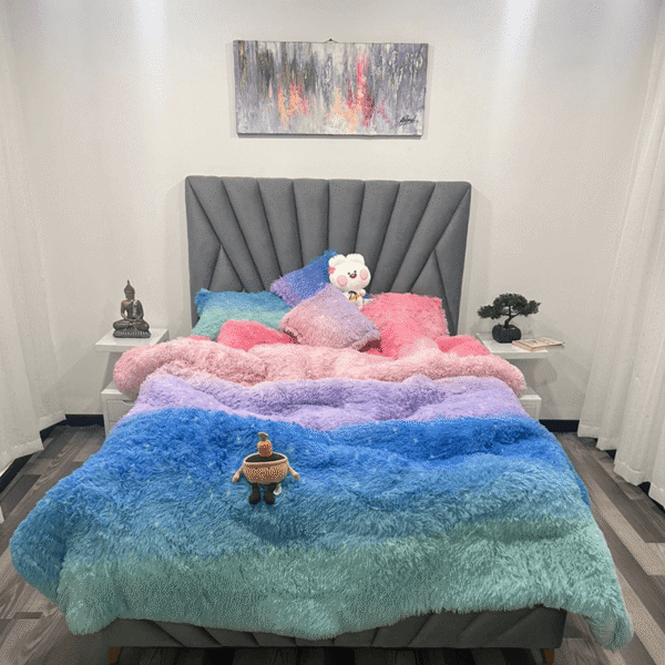 CUBRELECHO DESTELLO MULTICOLOR -  TONO 3 DOBLE