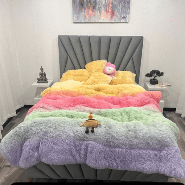 CUBRELECHO DESTELLO MULTICOLOR -  TONO 4 DOBLE